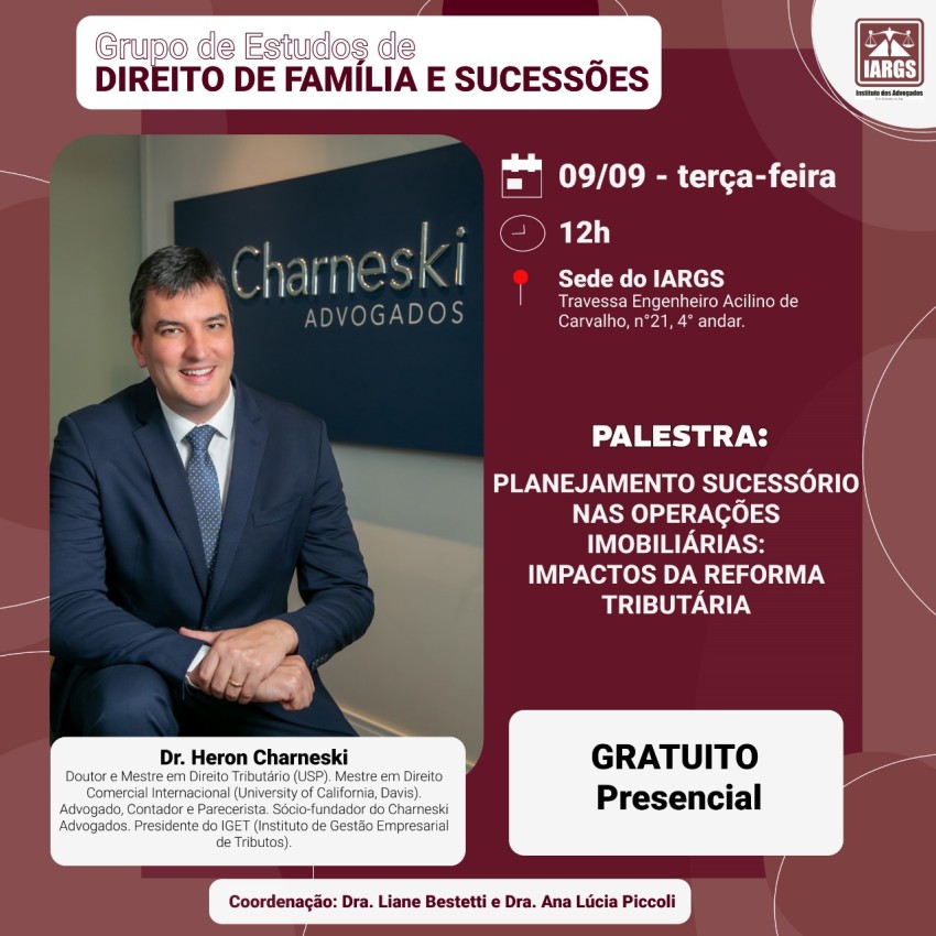 Grupo de Estudos de Direito de Família- Dr. Heron Charneski Imagem destaque